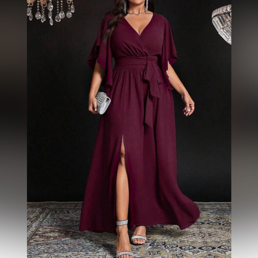 Elegant Light Purple Maxi Dress - Picture 16 of 16